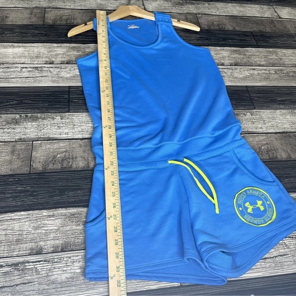 Under Armour Romper Womens Size Small Blue Shorts Heat Gear Sleeveless One Piece - Picture 6 of 12